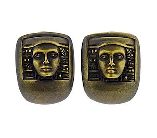 Kieselstein Cord Women Of The World  18k Green Gold Earrings