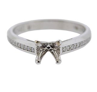 Michael M 18K Gold Diamond Engagement Ring Mounting