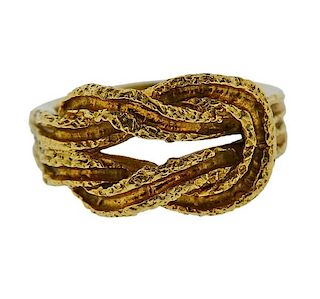 Lalaounis Greece 18k Gold Hercules Knot Ring 