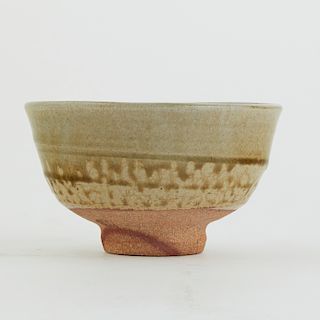 Warren MacKenzie Studio Pottery Bowl Olive Drip Glaze Marked