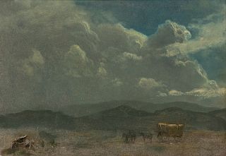 Albert Bierstadt(German/American, 1830-1902)Covered Wagon