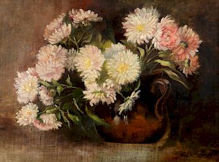Emil Carlsen 
(Danish/American, 1853-1932)
Untitled (Still Life with Flowers) 
