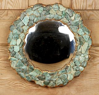 PETITE MIRROR FORM OF STYLIZED FLOWER CONVEX