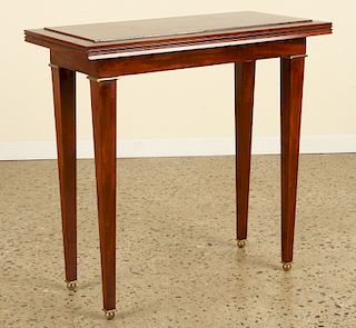 FRENCH MAHOGANY FLIP TOP CONSOLE TABLE DOMINIQUE