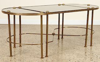 BRASS COFFEE TABLE DIRECTOIRE STYLE CIRCA 1940