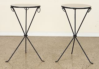 PAIR COCKTAIL TABLES MANNER OF JEAN-MICHEL FRANK