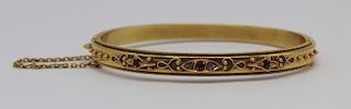 JEWELRY. Etruscan Revival 15ct Gold, Diamond and