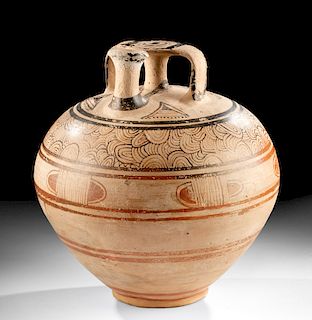 Large Mycenaean Pottery Stirrup Jar, ex Royal Athena