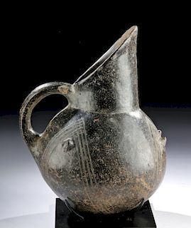 Ancient Anatolian Yortan Blackware Beaked Jug