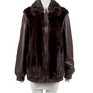 Fur and Leather Jacket, 1980-90s
