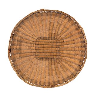 Hopi Rabbitt Brush Flat Basket Tray