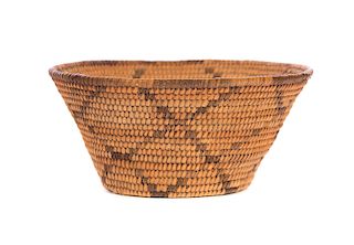 Very Early Hopi Small Pima Coiled Basket