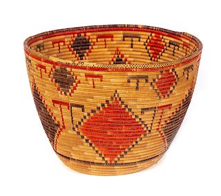 Large Early Native American Cooking Basket