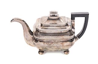 1805-1813 J A Simmons Coin Silver Teapot