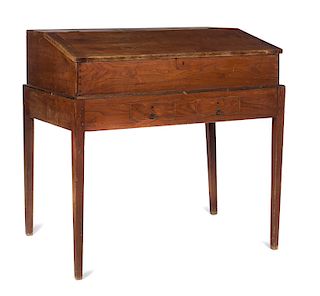 Early 1800's Walnut Schoolmaster's Desk