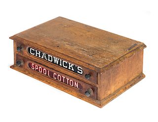 Chadwicks 2 Drawer Victorian Spool Cabinet