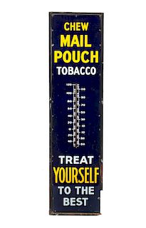 6' Porcelain  Mail Pouch Tobacco Thermometer