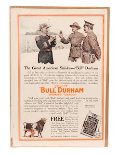 Bull Durham Tobacco Advertising Poster