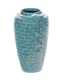 Unusual Figural Pottery Vase 