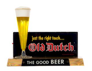 Old Dutch Lighted Advertising Sign 