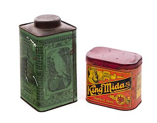 King Midas & Great American Tea Company Tins