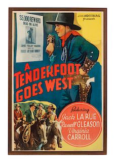 Tenderfoot Goes West Movie Poster Jack Larue