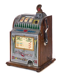 Bell Fruit Gum 5 Cent 1776 Slot Machine