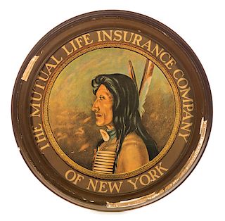Mutual Life Insurance Co Advertising Sign