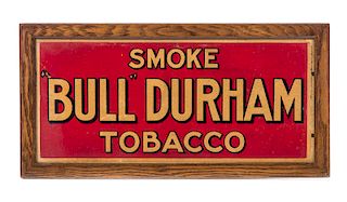 Smoke Bull Durham Tobacco Poster Sign