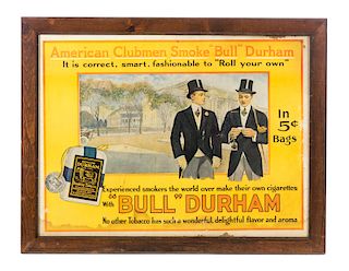 American Clubmen Bull Durham Advertising Poster