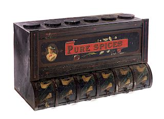 Pure Spices Tin General Store Dispenser
