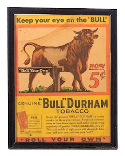 Bull Durham Tobacco 5 Cent Poster