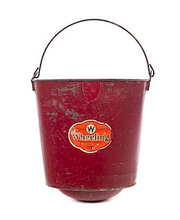 Wheeling Corrugating Co Fire Bucket