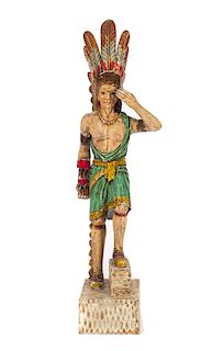 Wooden Cigar Store Indian