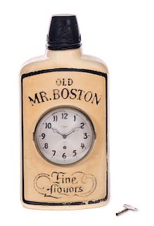 Old Boston Fine Liquors Advertising Clock