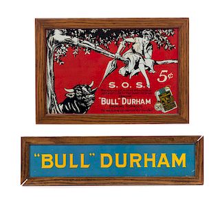 2 Framed Bull Durham Tobacco Prints
