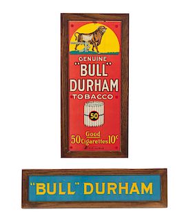 2 Framed Bull Durham Tobacco Prints