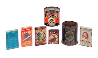 7 Antique Tobacco Advertising Tins