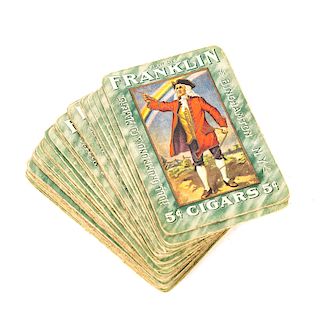 Franklin 5 Cent Cigars Advertising Playing Cards