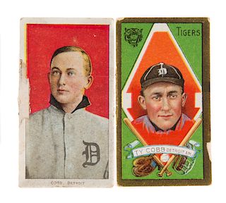 2 Ty Cobb Piedmont Cigarette Baseball Cards