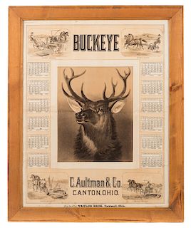 1883 Buckeye Farm Implement Advertising Calendar