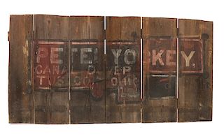 Early Painted Ohio Barn Side Sign