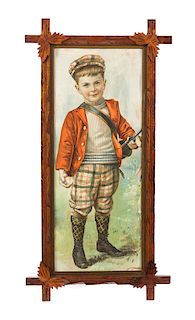 Victorian Star Soap Advertising Print Golf Boy