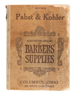 1912 Original Pabst and Kohler Barbershop Catalogue