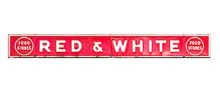 Red And White Porcelain Store Advertising 