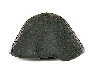 Post WW2 East German Helmet With Netting