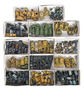 Large Grouping Of 23 Boxes Nazi WW2 Models And Figures