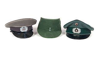 3 Post War German Hats