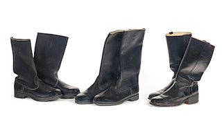 3 Pairs of Leather Boots