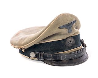 WWII German Nazi Waffen SS Deaths Head Hat 